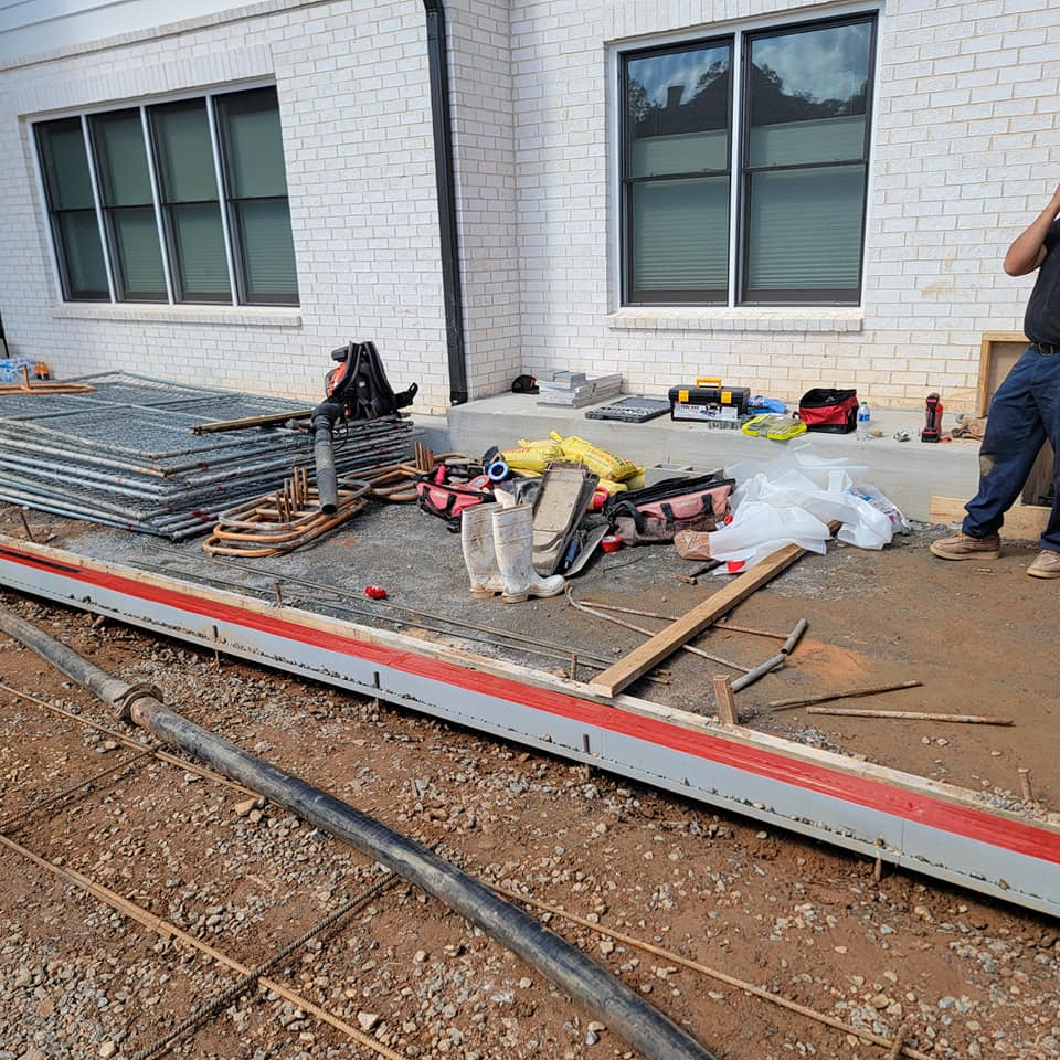 Before Pool Deck Wall & Turf Installation – Marietta